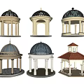 European-style pavilion 3d model