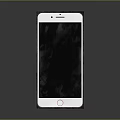 Sleek White Frame Smartphone With Black Screen And Circular Home Button On Black Background 3d model