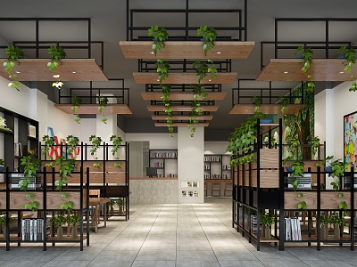 Industrial LOFT Milk Tea Shop model