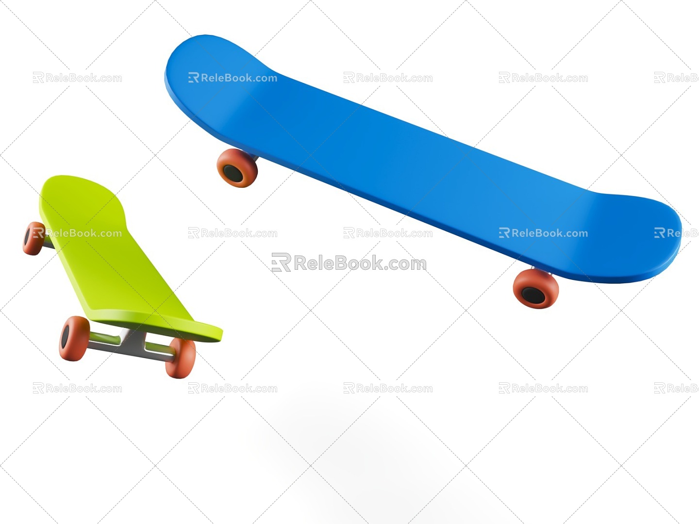 MG Style Cartoon Style Sporting Goods Skateboard Cartoon Sporting Goods Cartoon Sporting Goods 3d model