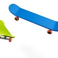 MG Style Cartoon Style Sporting Goods Skateboard Cartoon Sporting Goods Cartoon Sporting Goods 3d model