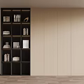 Modern bookcase 3d model