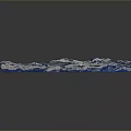 3D Mountainous Landscape With Snow Covered Peaks Blue Lakes And Textured Terrain