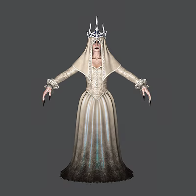 Modern Game Role Bride 3d model Modern Game Role Bride 3d model