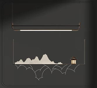 New Chinese Chandelier 3d model
