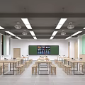 Modern Art Classroom 3d model