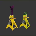 Yellow Heavy Duty Jack Stands For Vehicle Maintenance And Repair Equipment