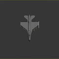 Gray Military Fighter Jet With Mounted Missiles And Reflective Dark Background