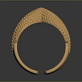 Unique Golden Starfish Cuff Bracelet With Textured Dots Design For Fashion