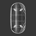 Modern Black Oval Office Desk With Cylindrical Legs Simple Design For Workspace