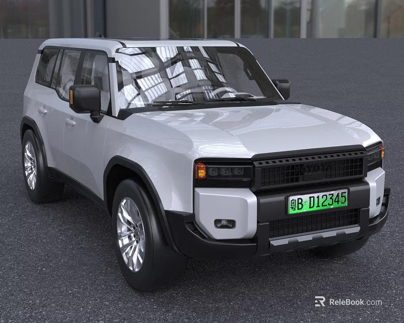 Silver SUV Car With Sleek Exterior And Modern Design Aspects 3d model 