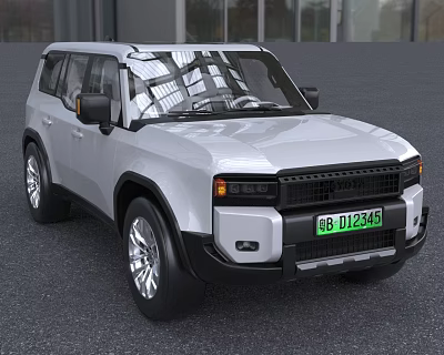 Silver SUV Car With Sleek Exterior And Modern Design Aspects 3d model