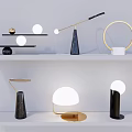 Light Luxury Table Lamp Metal Table Lamp 3d model
