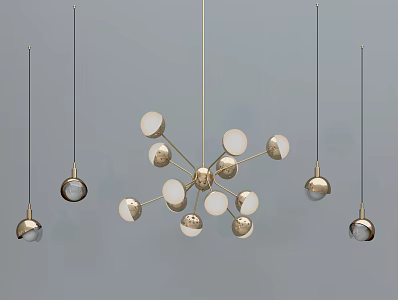 Light Luxury Chandelier 3d model