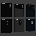 AUBURN Digital Lockers With SD Card Slots And Various Color Options On Wall