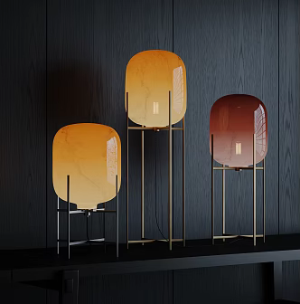 Table lamp Floor lamp 3d model