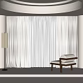 Modern Curtains 3d model