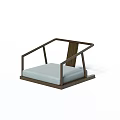 Modern Leisure Chair With Wooden Frame Light Gray Cushion And Minimalist Design