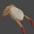 Game and Movie Character with White Round Body Red Long Legs Sharp Claws