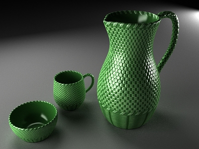 Modern Cup Pot 3d model