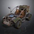 All Terrain Vehicle Toy Car Four-wheeler Beach Car Four-wheel Motorcycle Mountain Bike Off-road Mountain Bike 3d model