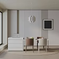 Modern table combination 3d model