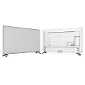 LG 43LF590V TV 971x624x188mm Dimensions Scenic Screen Front Side Back View