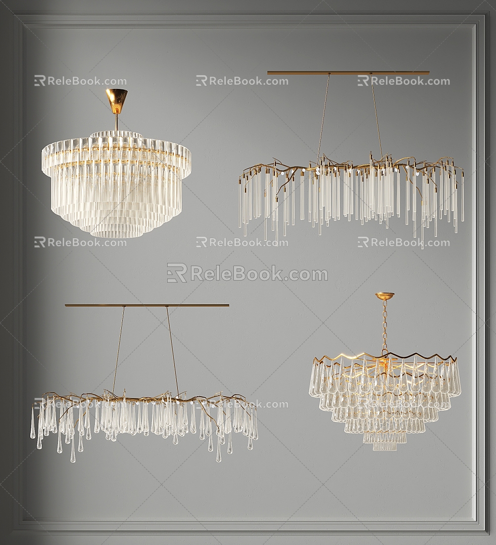 Light Luxury Crystal Chandelier Ring Villa Chandelier Hall Chandelier Guest Restaurant Chandelier Hotel Chandelier Bedroom Room Chandelier model