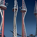 Modern Tall Playground Equipment Featuring Metal Structure And Unique Design For Kids