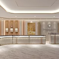 Luxury Jewelry Store Interior Design With Glass Display Counters And Elegant Lighting