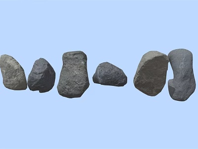 Various Wood And Stone Materials Showcasing Different Shapes Sizes And Textures 3d model