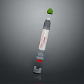 Industrial Device With Green Top Gray Body White Label And Red Base