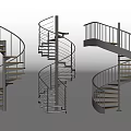 Modern Spiral Staircase Designs With Metal Railings And Wooden Treads For Home Interior