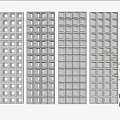 Modern Partition Hollow Cement Brick Partition Tile Hollow Brick 3d model