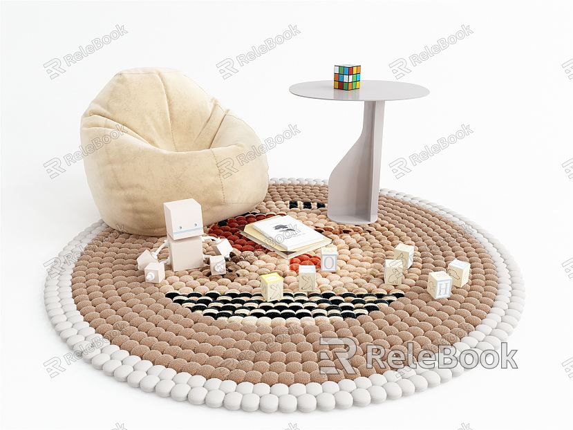 Modern Lazy Sofa Children's Play Area model