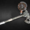 Mechanical Gear Tool Featuring Spiral Spring Metal Shaft And Industrial Design