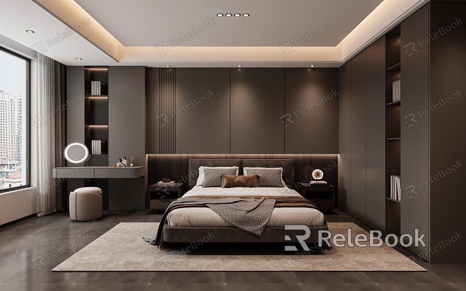 Italian Minimalist Bedroom model