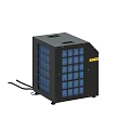 Industrial Equipment Featuring Digital Display Cooling Fan Warning Labels And Control Panel
