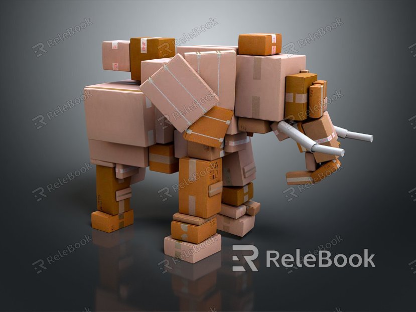 Toys Elephant Building Blocks Elephant Elephant Land Animal Wildlife Large Animal Mammal model