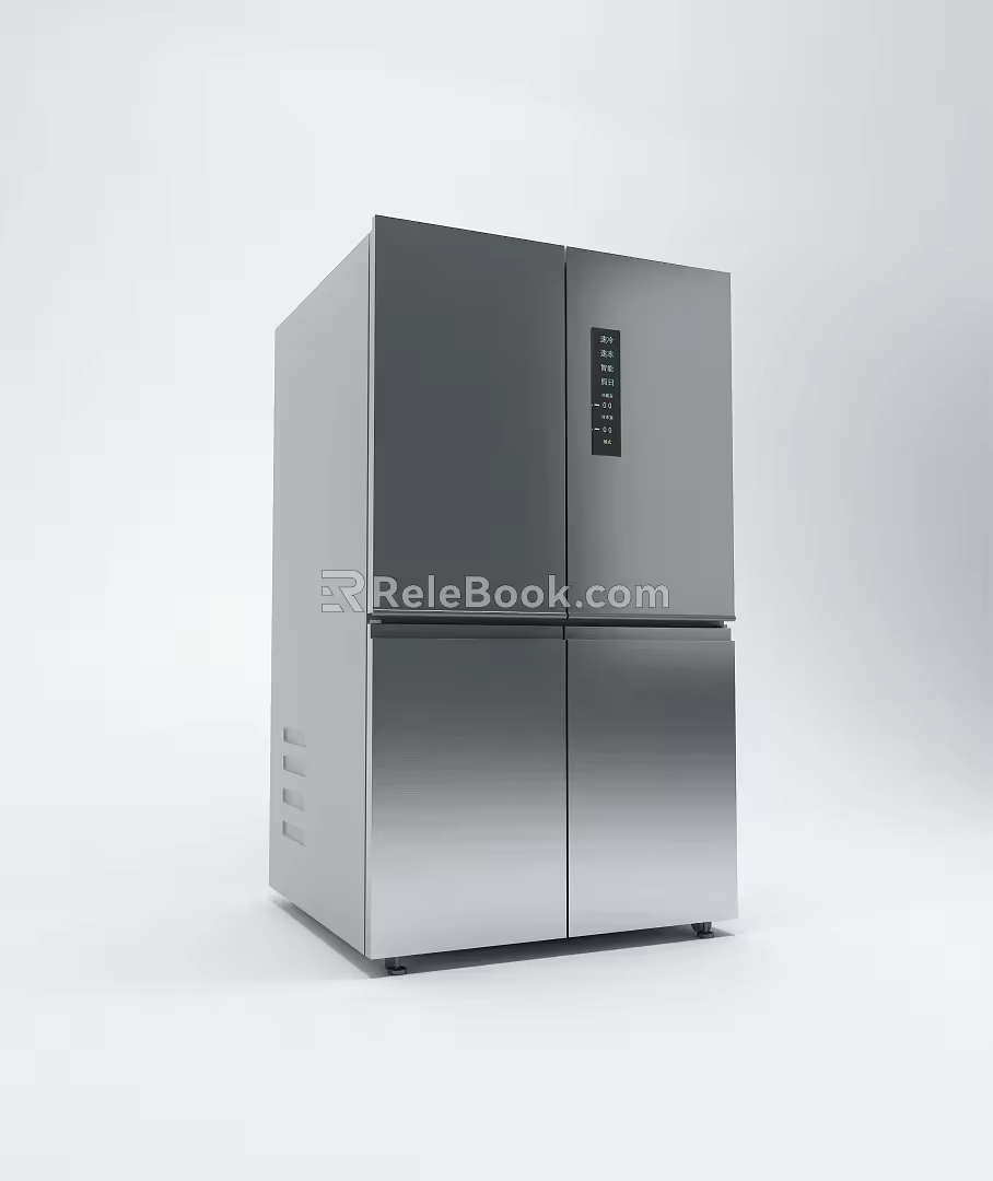 Modern refrigerator 3d model