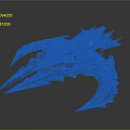 Futuristic Cosmic Spaceship With Advanced Aerospace Design And Sharp Structural Details