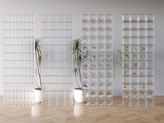 glass brick partition crystal brick glass brick screen art glass brick french glass brick 3d model