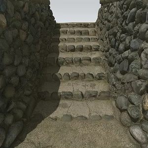 Steps Ladder Stone Steps Stone Road Mountain Ladder Stone Ladder Stone Wall Pebbles Wall 3d model