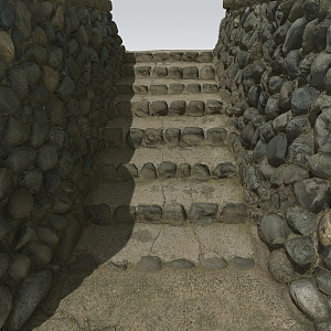 Steps Ladder Stone Steps Stone Road Mountain Ladder Stone Ladder Stone Wall Pebbles Wall 3d model