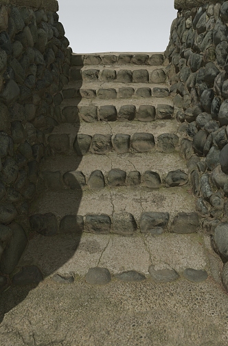 Steps Ladder Stone Steps Stone Road Mountain Ladder Stone Ladder Stone Wall Pebbles Wall 3d model