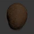 Human Head With Natural Brown Hair Wig And Realistic Texture Appearance
