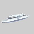 PBR Next Generation Super Large Ferry Luxury Yacht Luxury Cruise Ship Yacht Sightseeing Ship Large Cruise Ship Large Cruise Ship Large Yacht Passenger Ship River Ship Passenger Ship 3d model