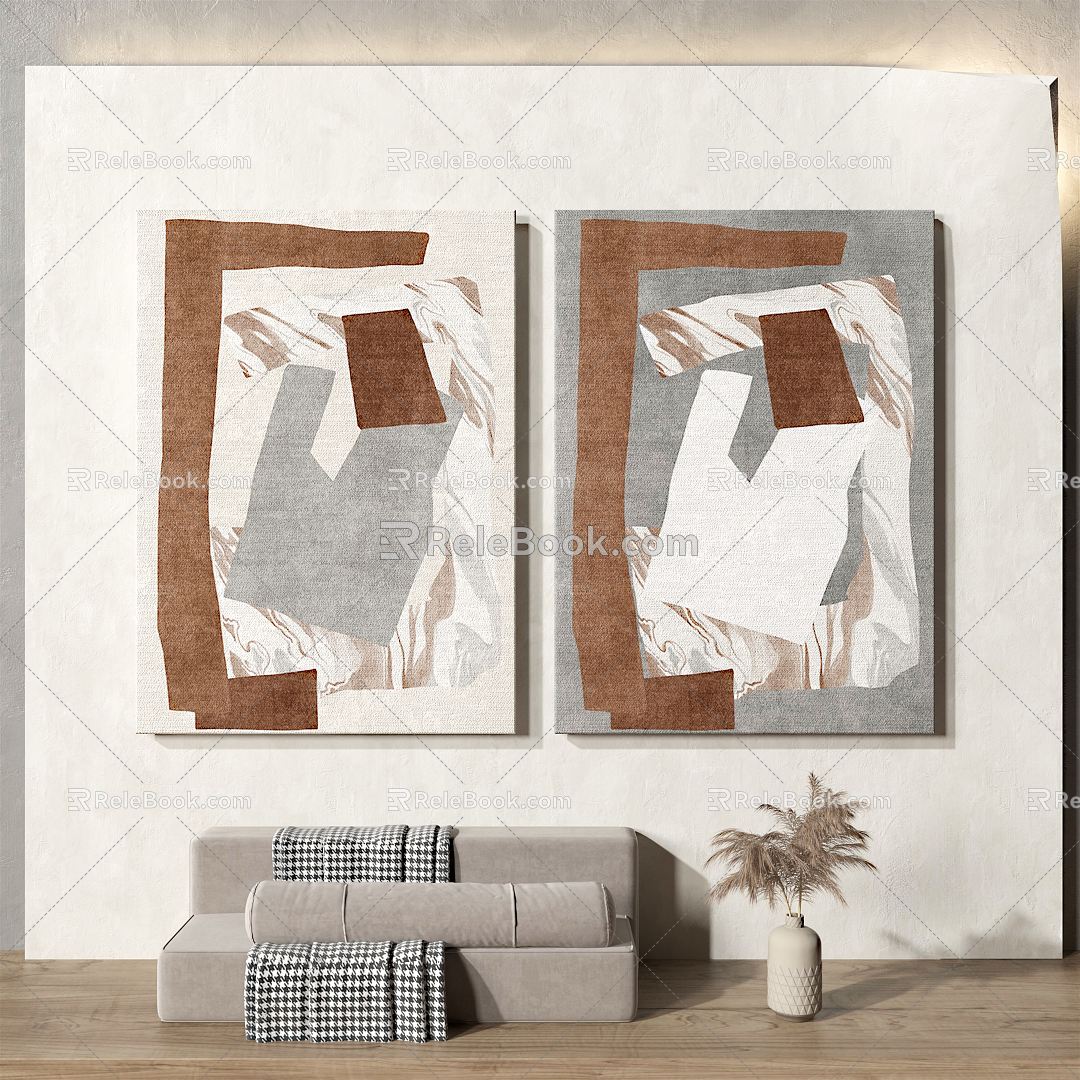 modern abstract painting abstract decorative painting model