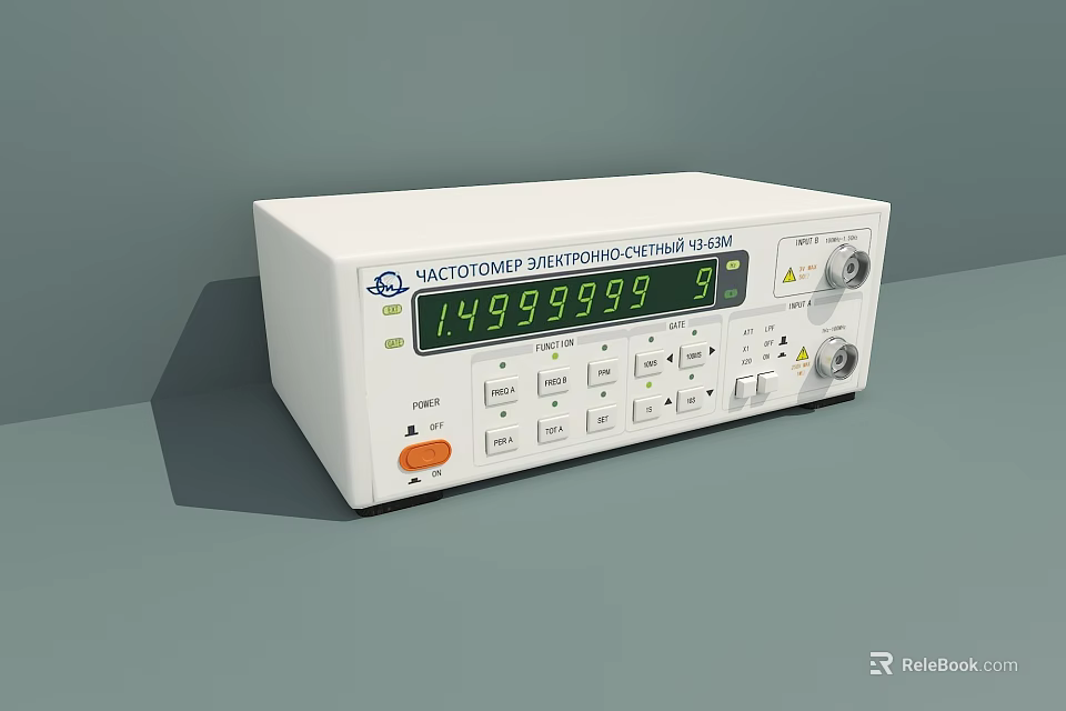 Commercial Variable Power Supply Equipment With Digital Display And Control Knobs 3d model 