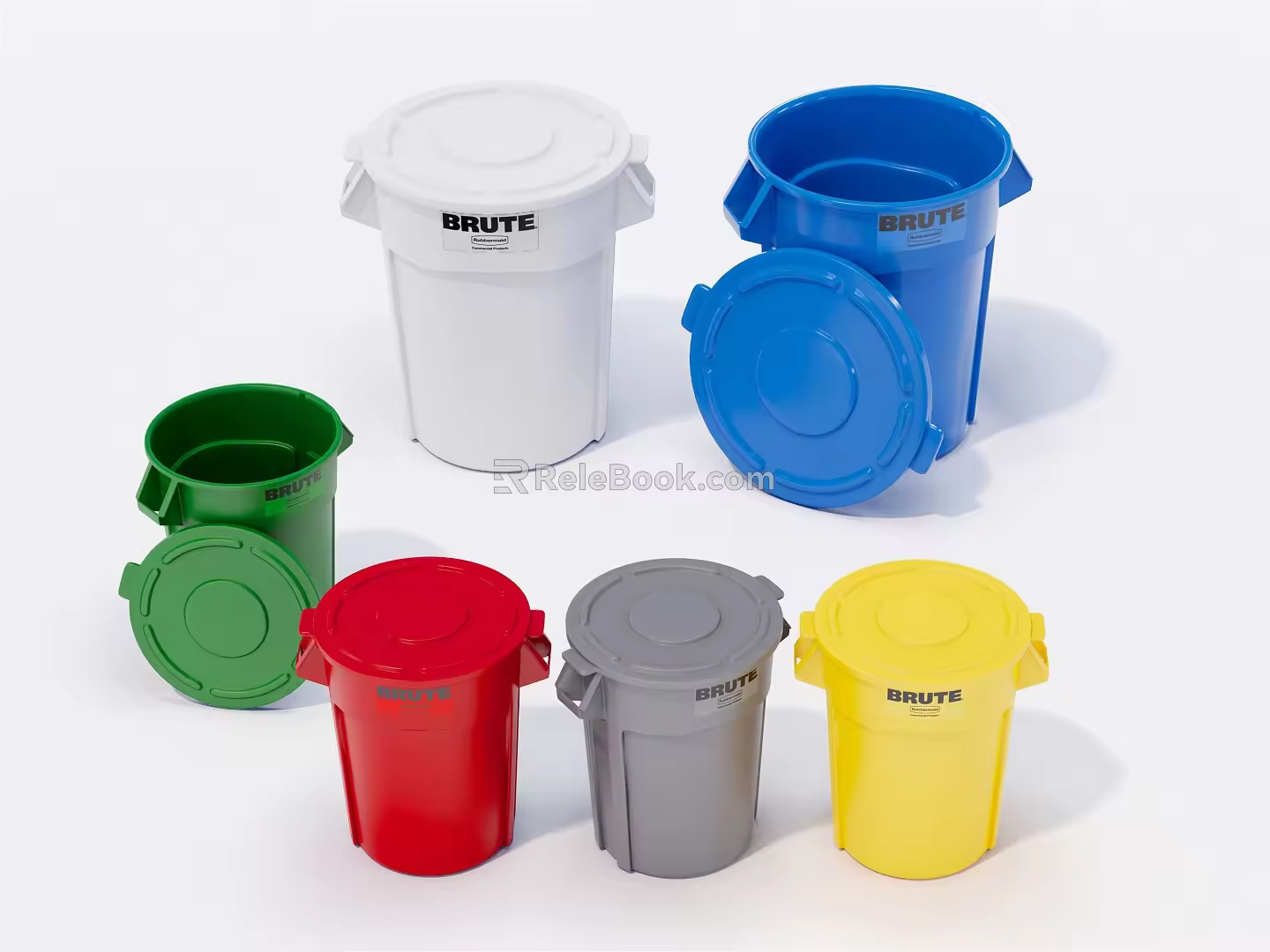 Modern bucket storage bucket 3d model